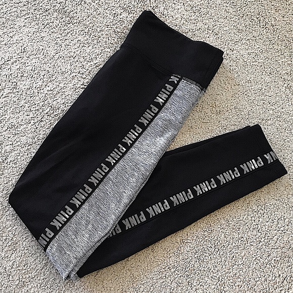 PINK Victoria's Secret Pants - 🆕🔥PINK BY VS WARM&COZY ULTIMATE LEGGINGS BLACK&GRAY VERY SOFT&SILKY FEEL NWOT